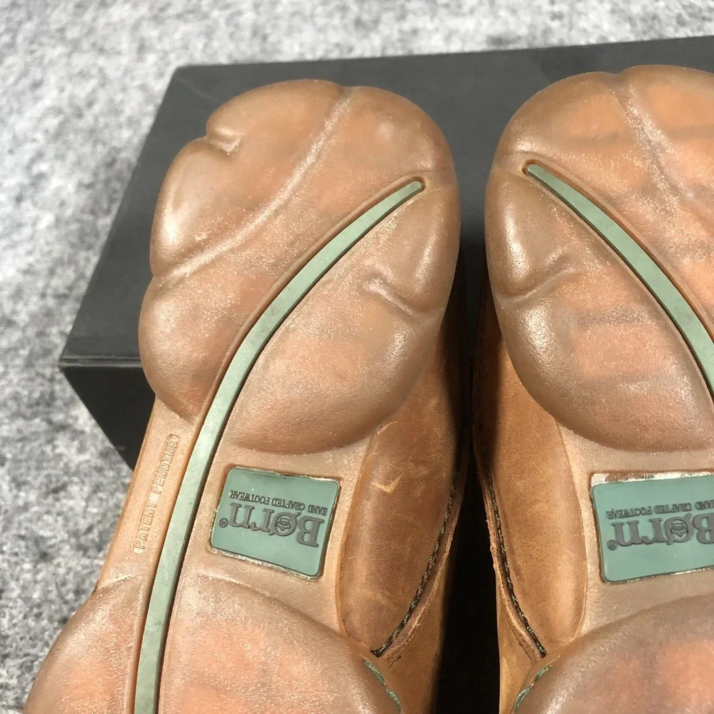 Born Shoes Womens‎ Size 7 38.5 Brown Leather Lace Up Comfort Sneakers Casual